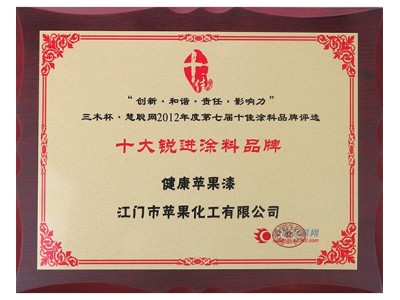 2012年十大锐进涂料品牌