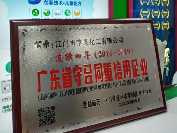 这家企业真牛！连续四年获得“广东省守合同重信用企业”荣誉称号